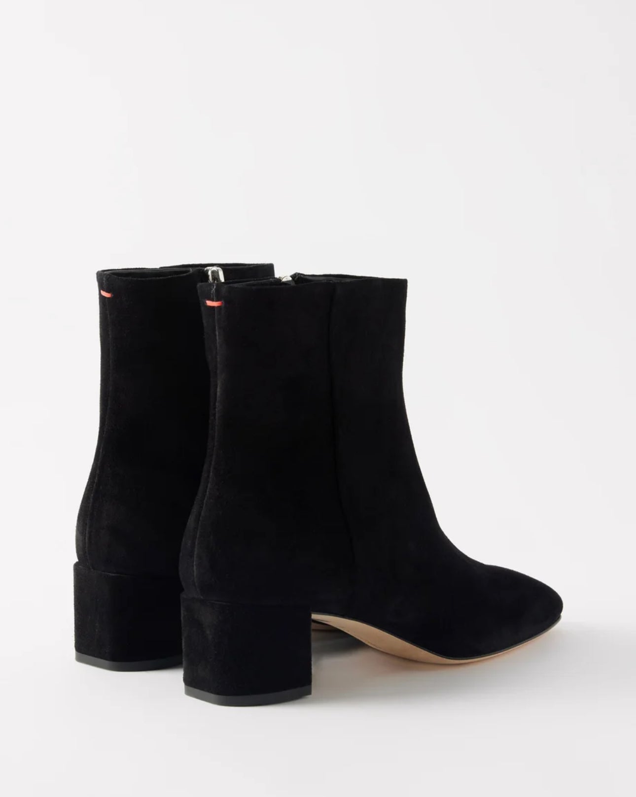 Aeyde Linn 45 Suede Ankle Boot - Black