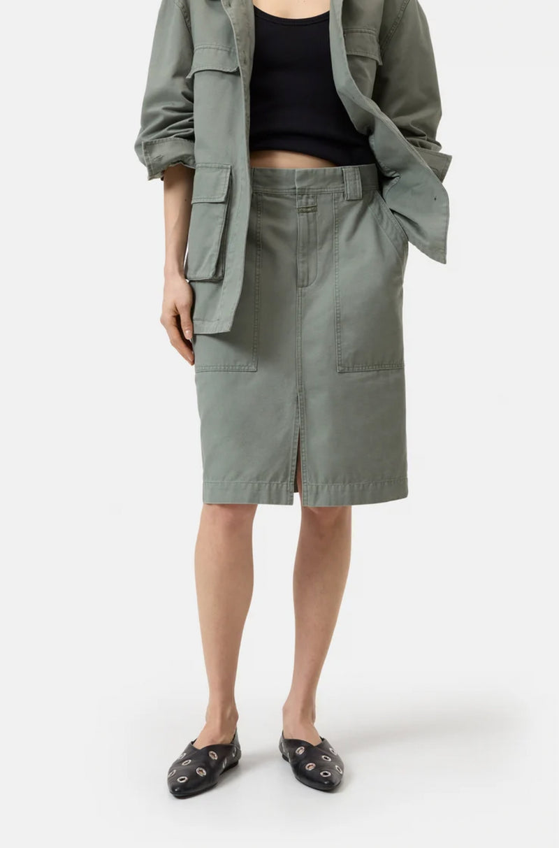 Closed Utility Skirt - Faded Green