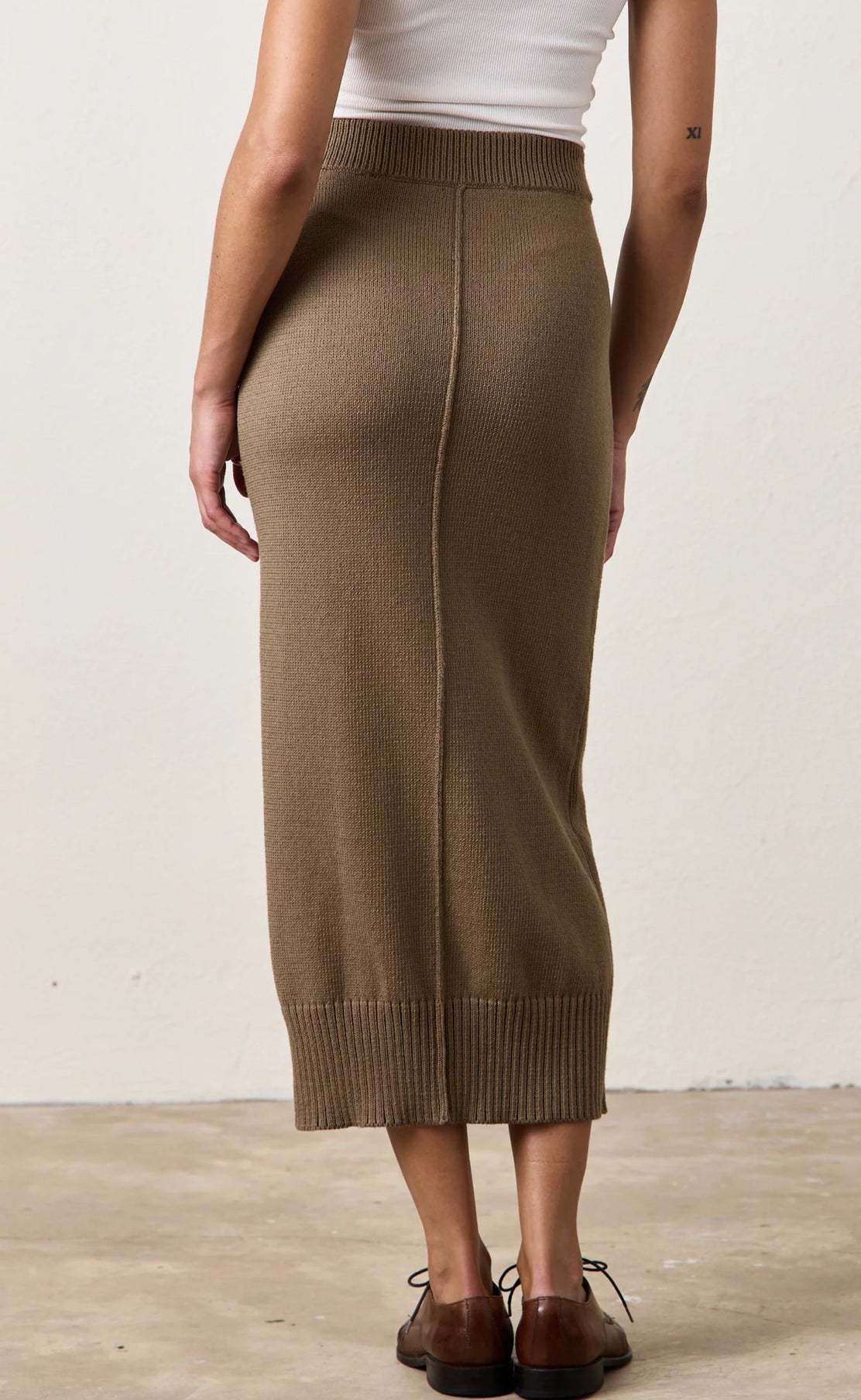 NSF Marie Knit Skirt - Khaki