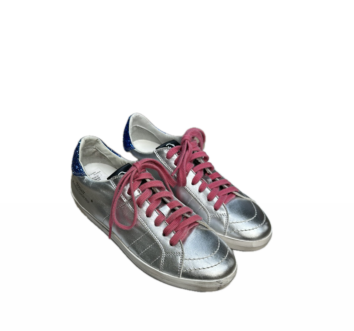 Primabase Metallic Sneaker - Silver/Blue/Pink