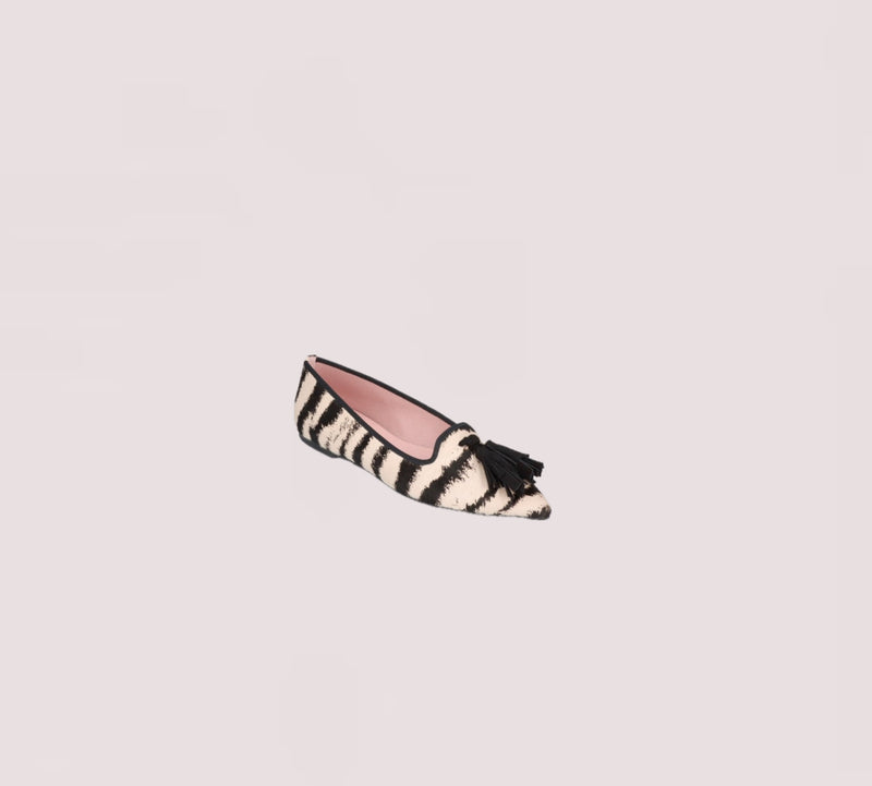 Pretty Ballerinas Zebra Print Ella Flats