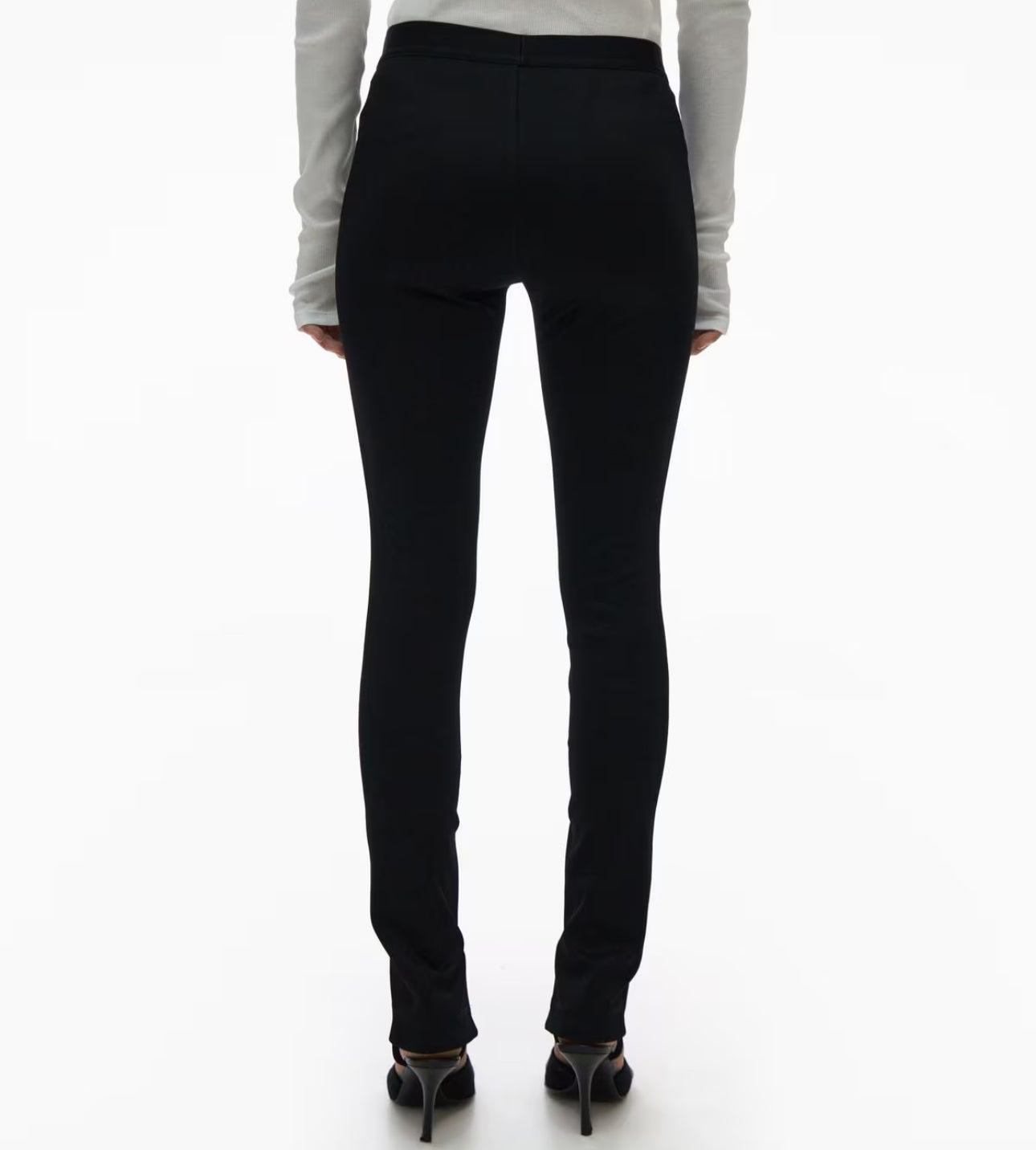 Helmut Lang Core Double Needle Rib Legging - Black