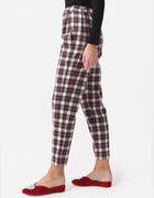 Hunter Bell Melina Pant Red/Multi Plaid