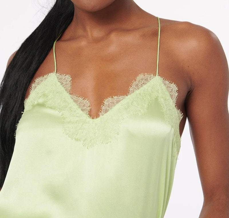 Cami NYC Racer Charmeuse Cami - Neon Mint