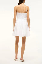 STAUD Bella Mini Dress - White