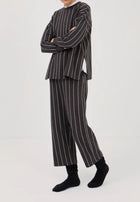 Mus & Bombon Lumbier Pants - Anthracite Stripe