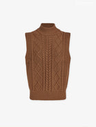 Varley Joilette Roll Neck Vest - Caramel Pecan