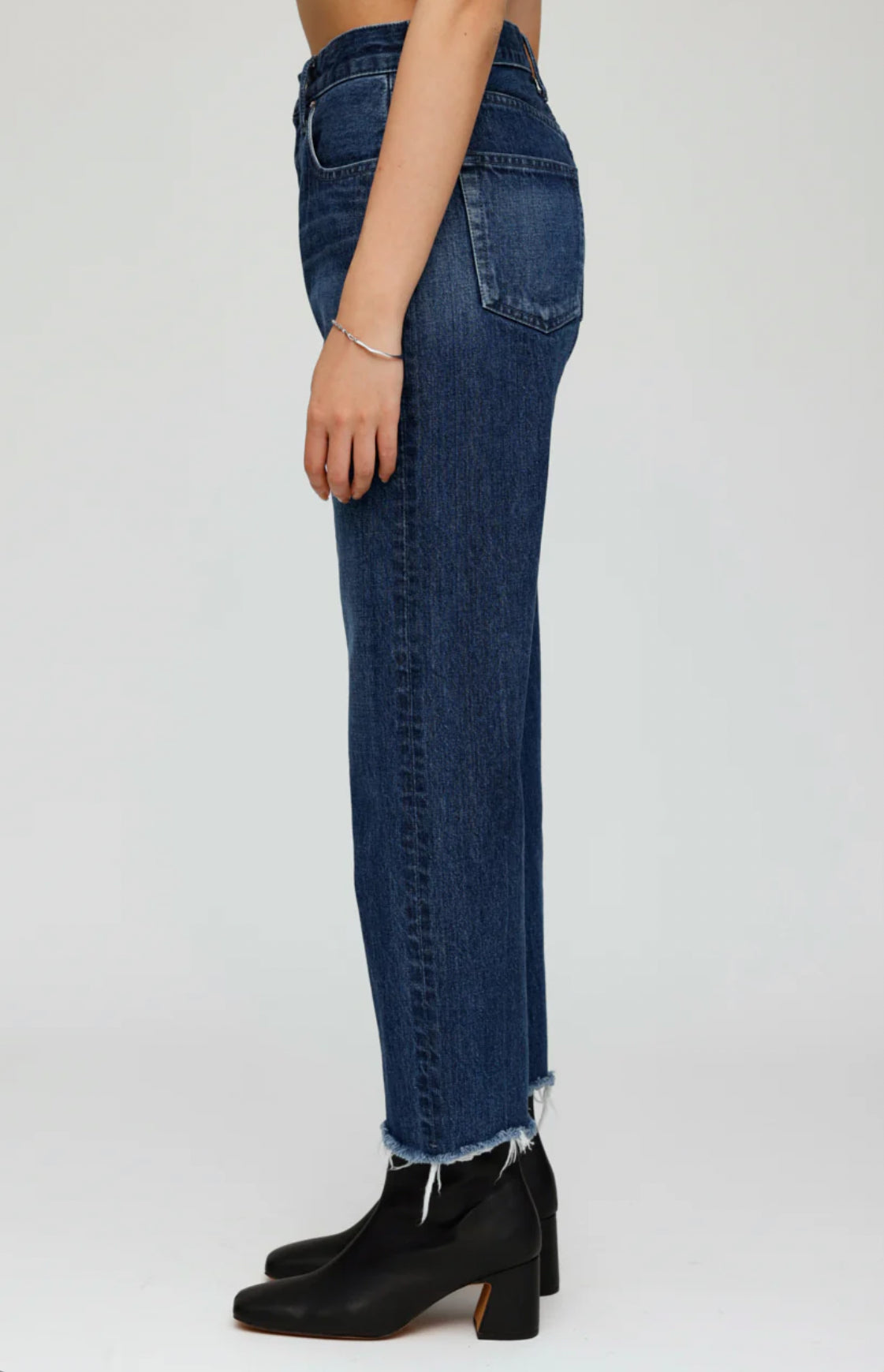 Moussy Vintage Capac Wide Straight - Blue