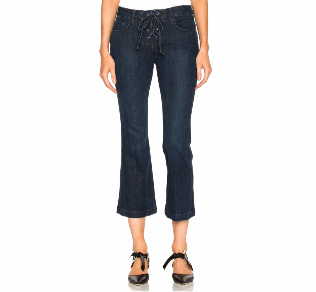 Frame Le Crop Mini Boot Lace Up - Hayworth