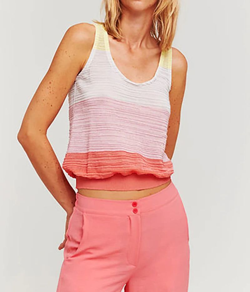 Aldo Martins Tulle Reversible Tank - Pink/Coral