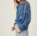 Overlover Amalfi Bandana Top - Blue