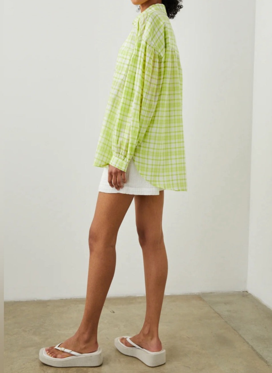 Rails Janae Shirt - Lime Plaid