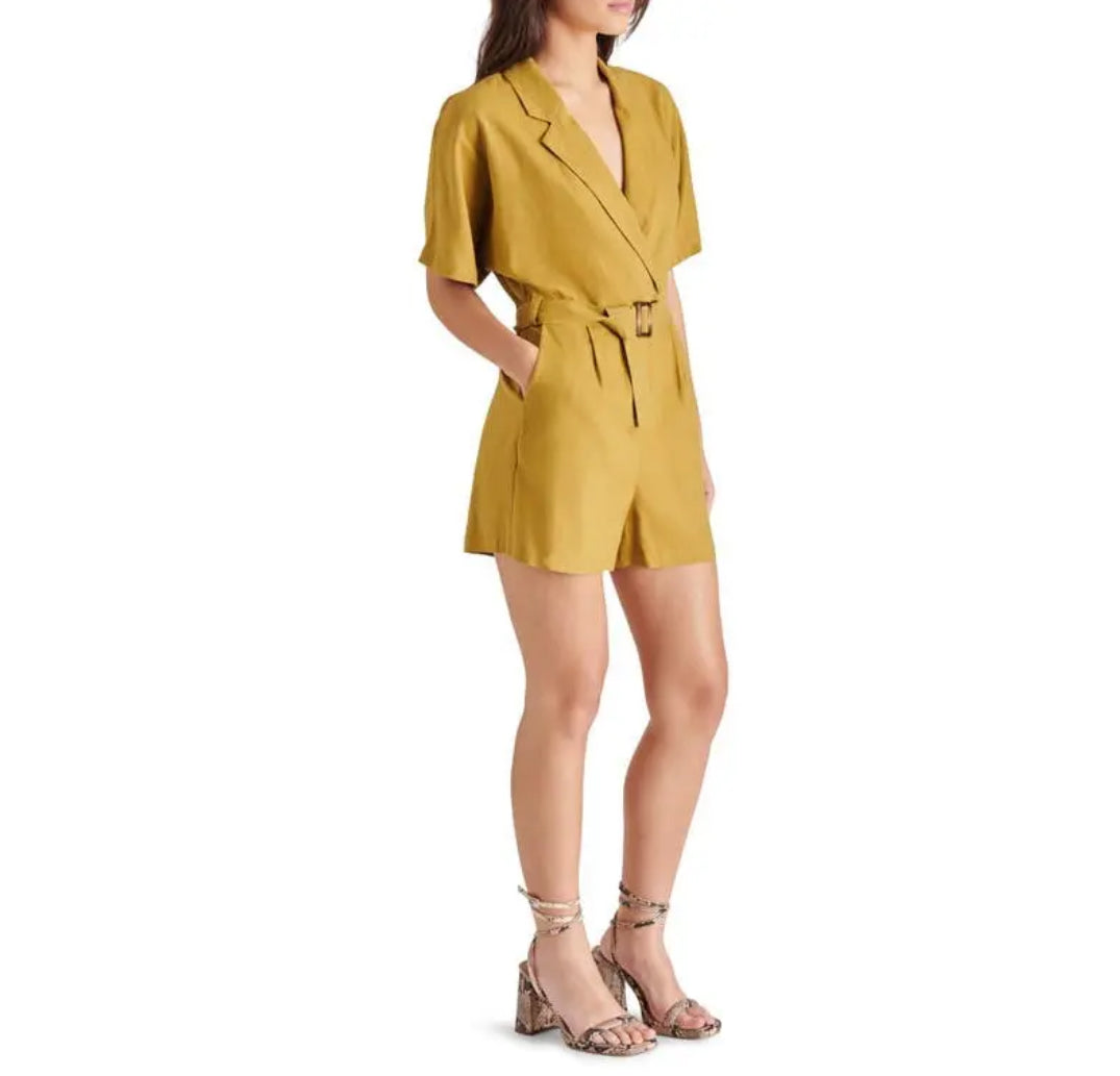 Steve Madden Honor Romper - Green Moss