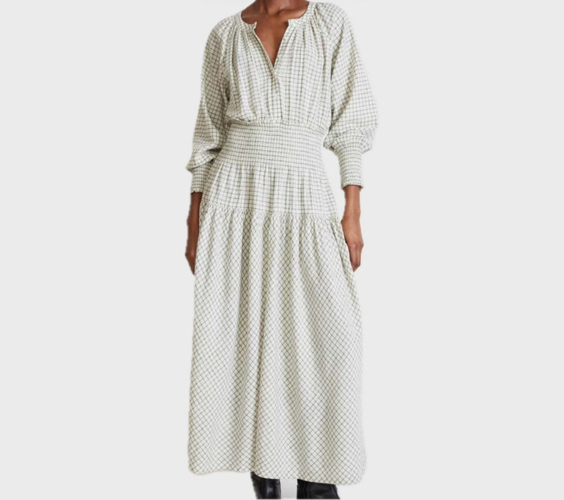 Apiece Apart La Ventura Dress - Cream Check