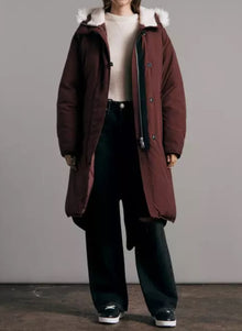 rag & bone Rae Nylon Puffer Coat - Deep Purple