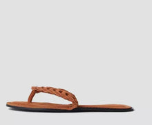 rag & bone Melrose Redwood Suede Thong Sandal