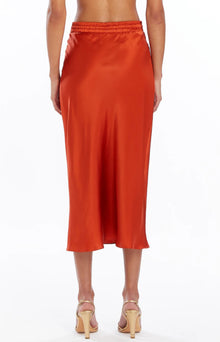 Amanda Uprichard Espy Silk Skirt - Rhubarb