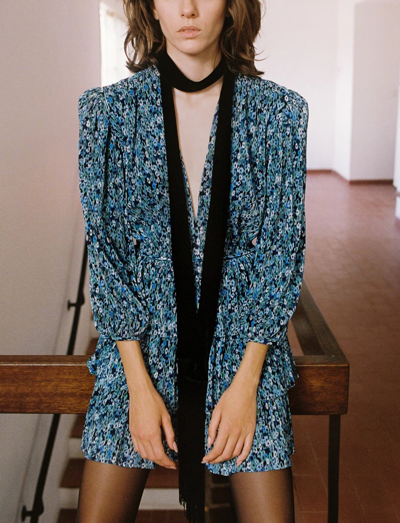 Sabina Musayev Suzanne Dress - Turquoise Print