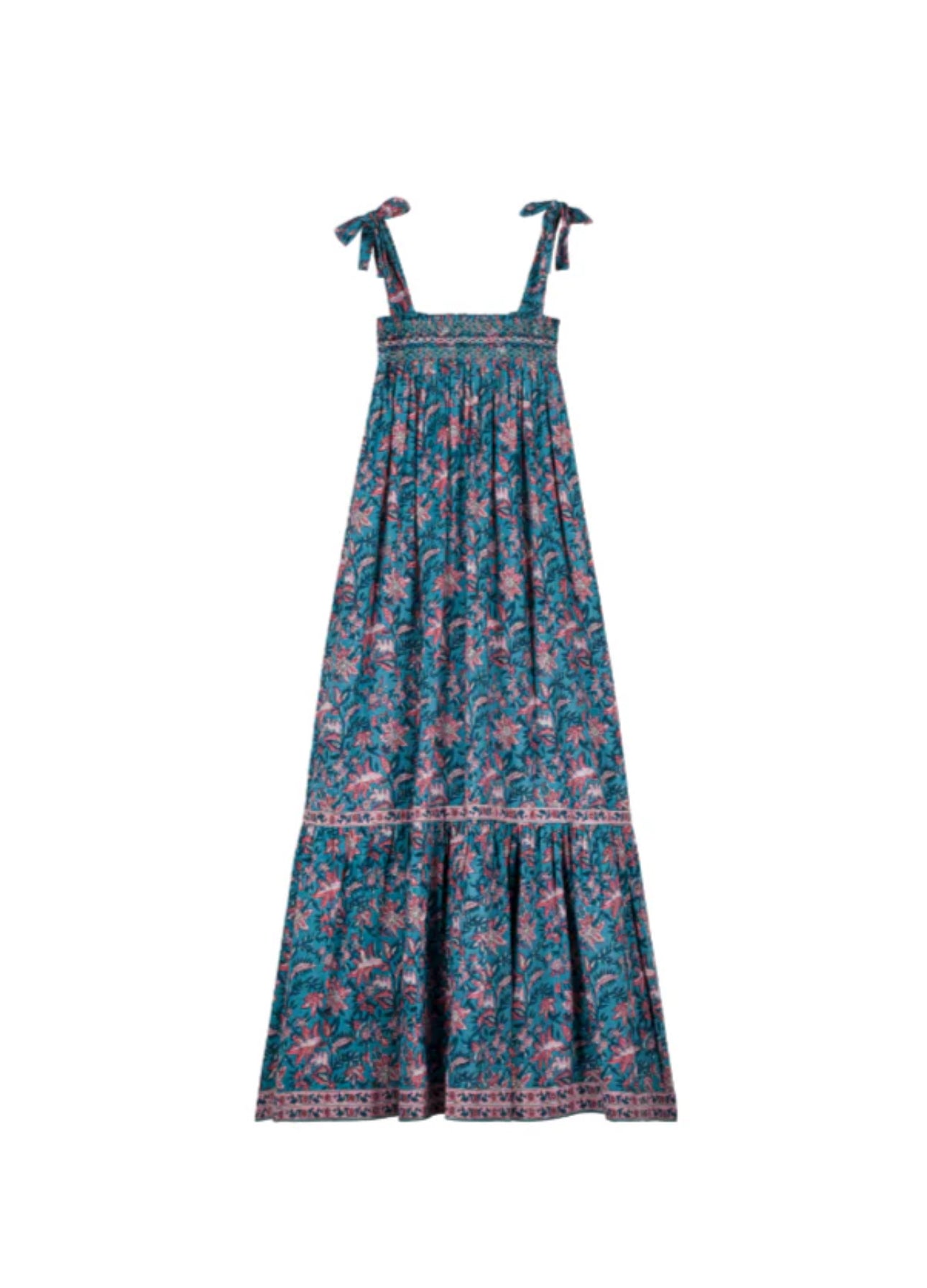 Louise Misha Marcelette Dress - Teal Garden of Eden