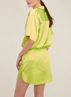 Marissa Webb Margo Camp Shirt - Neon Lime