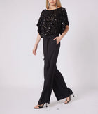 Gilner Farrar Walker Jumpsuit - Black Paillets
