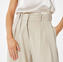 Sophie Rue Teddy Double Pleat Trousers - Taupe