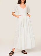 MILLE Maja Dress - Pearl Eyelet