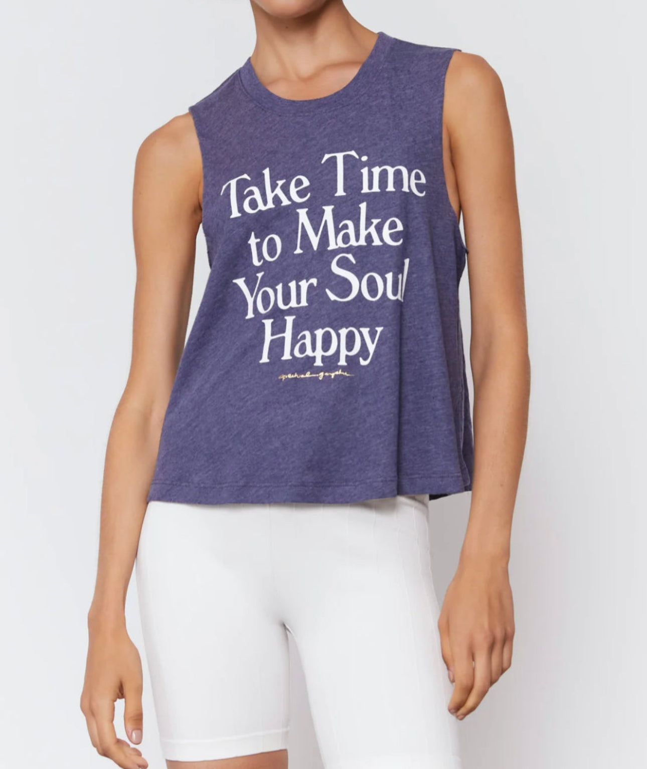 Spiritual Gangster Take Time Crop Tank