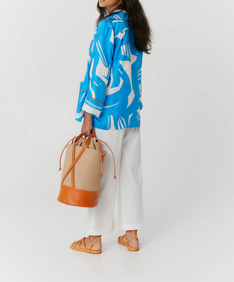 Beatrice .b Matisse Print Fluid Jacket - Blue