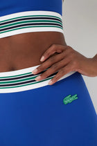 Lacoste x Bandier Multi Striped Legging- Cobalt