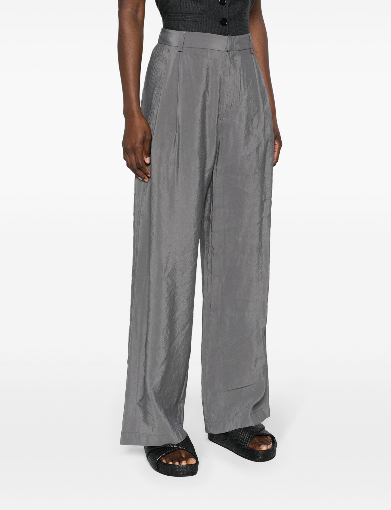 TELA Niside Palazzo Trousers - Grey