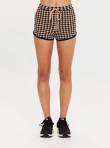 The Upside Liberty Opal Knit Short - Black/Beige