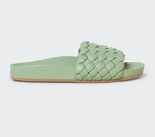 Loeffler Randall Sonnie Woven Leather Sandals - Sage