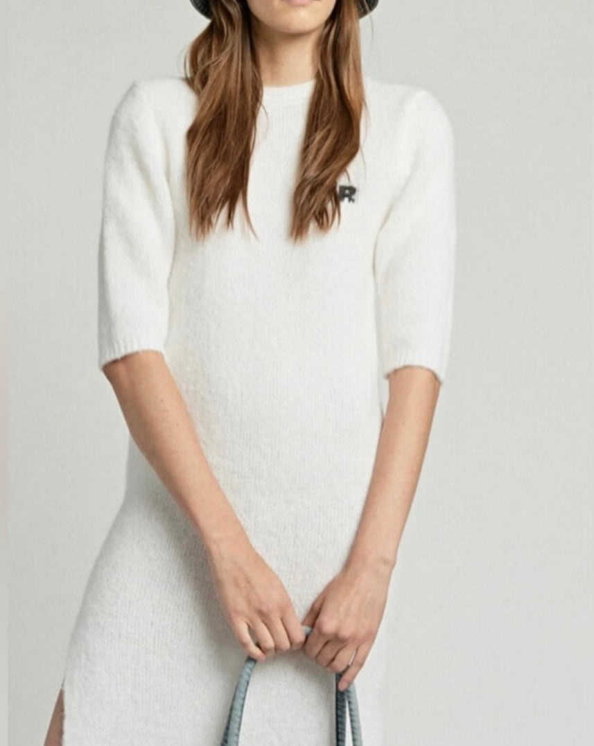 Ragdoll LA Fuzzy Dress - Ecru