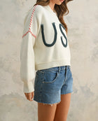 Miou Muse USA Forever Sweater - Off White
