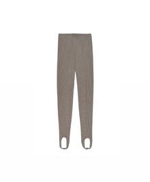DONNI. Rib Stirrup Legging - Mushroom