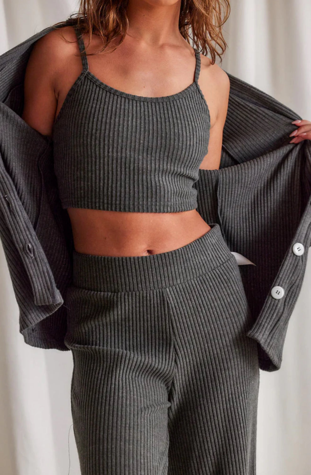 Strut This Archie Sweater - Steel Rib