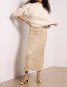 Z Supply Saturn Sequin Skirt - Champagne
