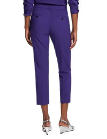 Theory Treeca Cropped Wool Pants - Blue Iris