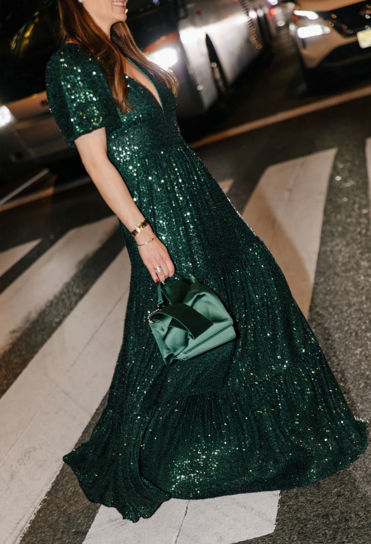 Sail to Sable Emerald Ava Sequin Maxi Dress