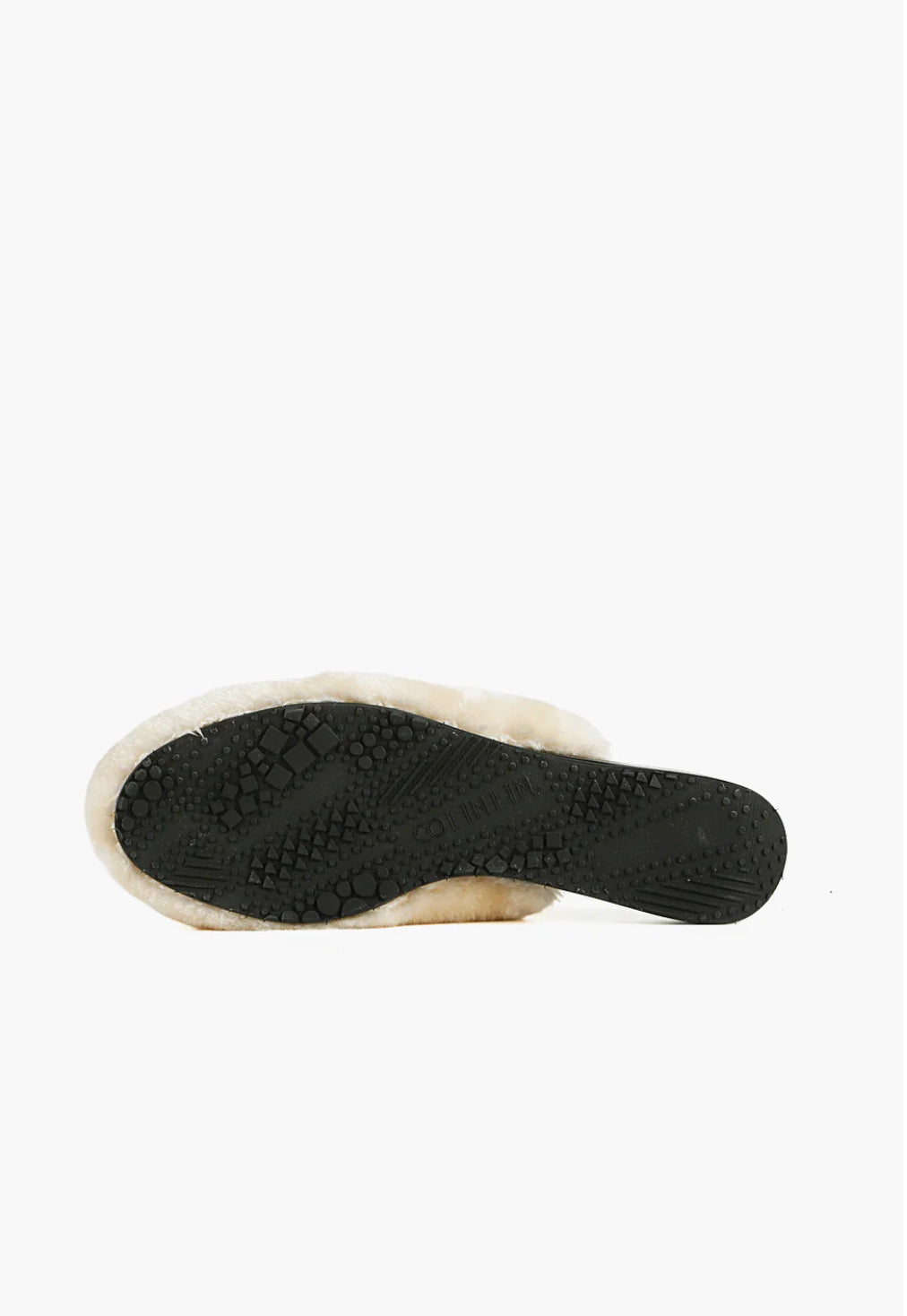 All Black Fun Fur Slipper - Beige