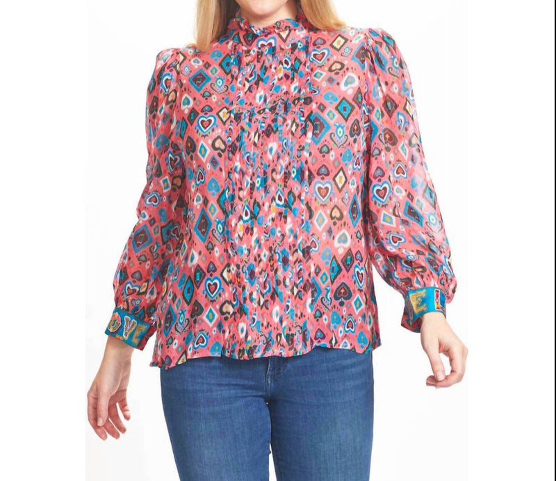 Emily Lovelock Melissa Blouse - Pink