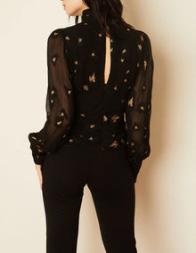 Caballero Joella Starry Night Jacquard Top