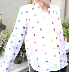 Vilagallo Diana Paint Dot Blouse