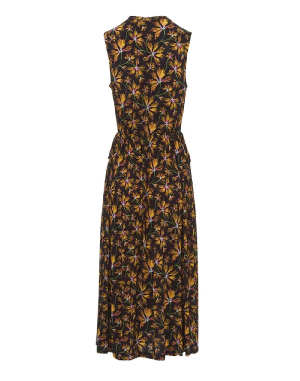 Ulla Johnson Cleo Floral Dress - Black/Yellow