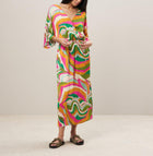 Hartford Remedio Printed Satin Dress