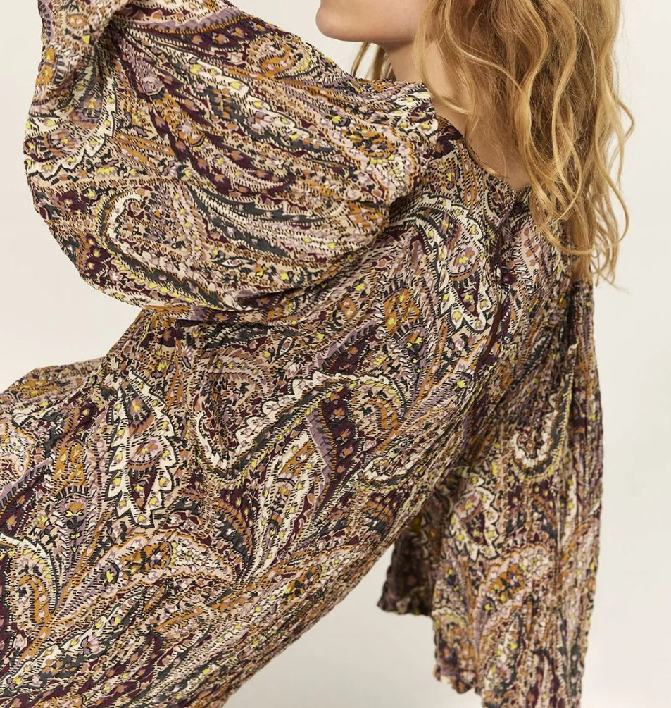 Summum Paisley Print Top - Multi