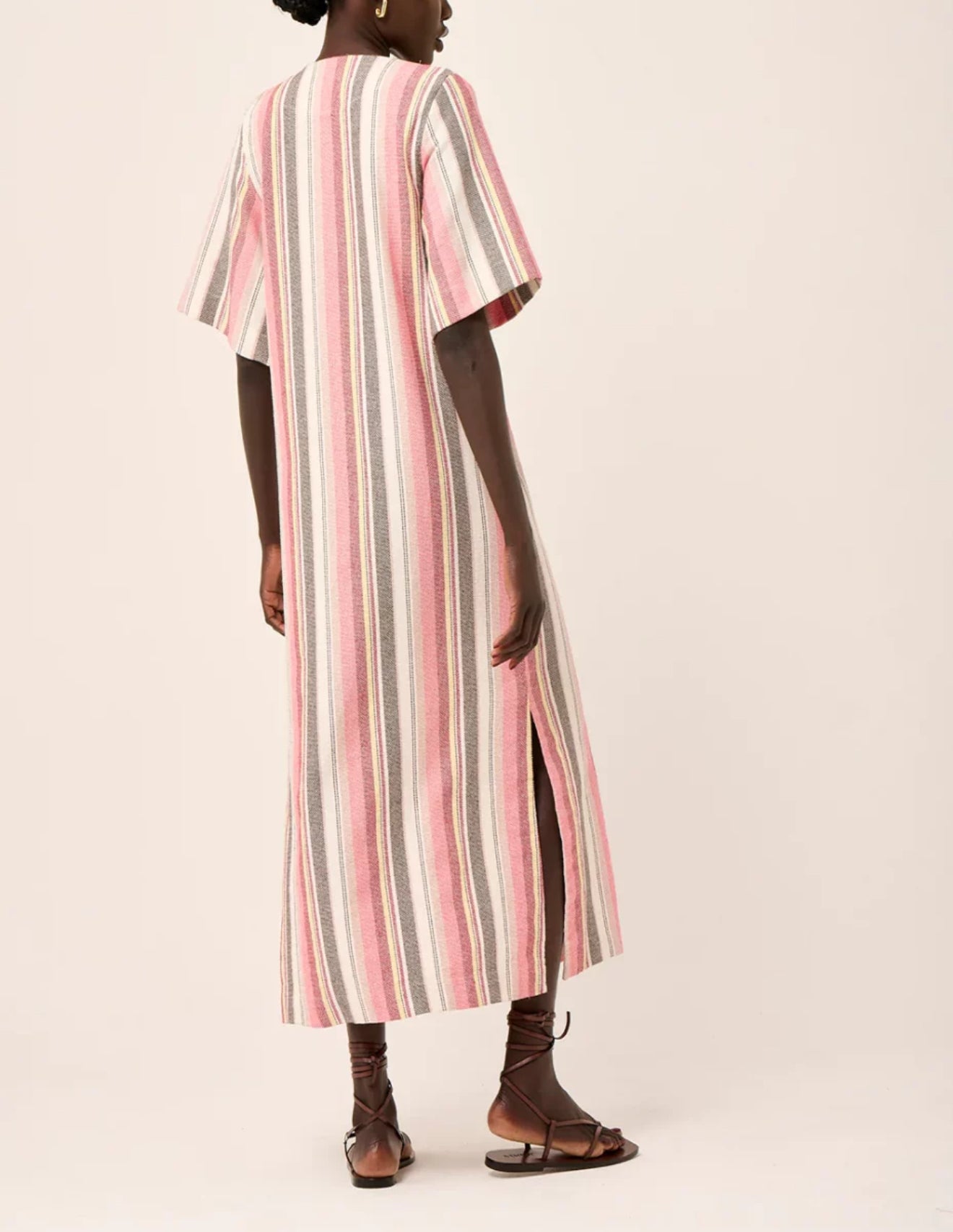 Le Stripe Beachcomber Stripe Long Kaftan
