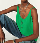 ba&sh Figue Strappy Top - Green