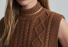 Varley Joilette Roll Neck Vest - Caramel Pecan